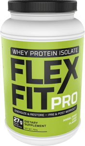 Flex Fit Pro Angel Food Cake Flavor Whey Powder Package